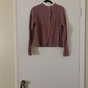 Sioni Mauve Knit Cardigan